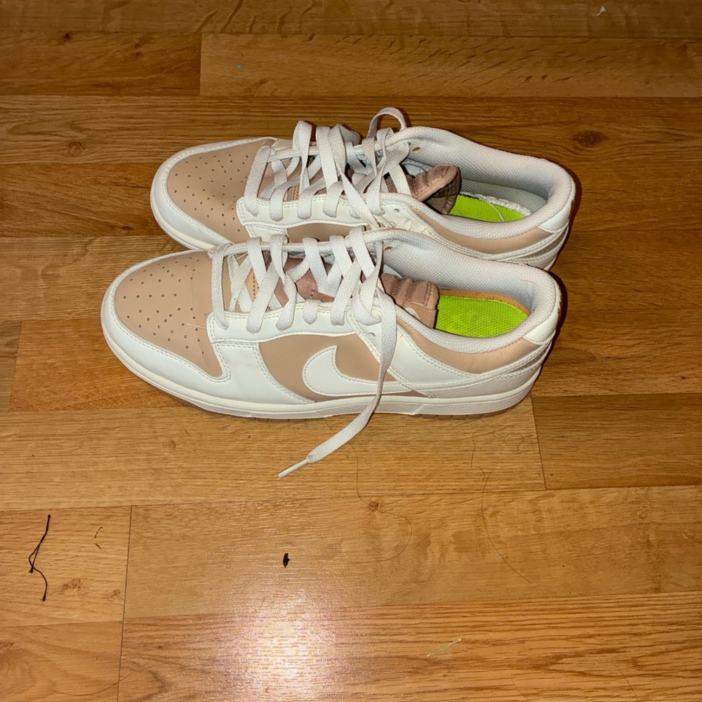 Nike Women's Sneakers in Beige and White